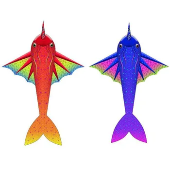 

free shipping wholesale kites 10pcs/lot large sea kraken kite fly dragon kites for adults parachute snake air koi vane scruples
