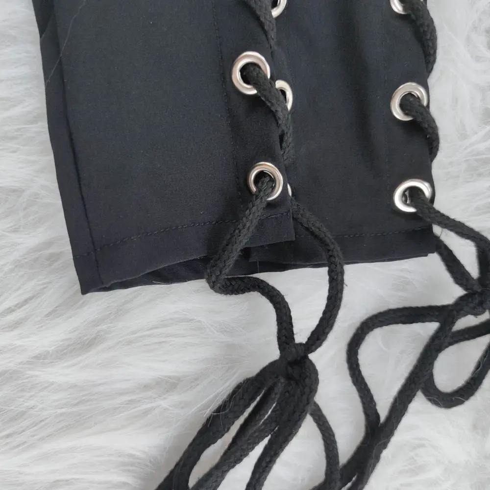 Lace-up Hollow Pants for Women, Eyelet Drawstring, Net Red, High Street Fashion, Wholesale