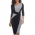 2020 Asymmetrical Collar Dress Elegant Casual Work Office Sheath Slim Dress 11