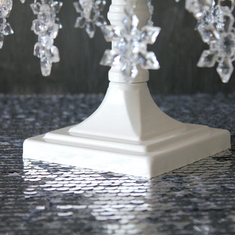 JAROWN Crystal Pendant Iron Cake Stand Wedding Props Acrylic Decoration European Cake Plate Home Birthday Party Candy Dish Tray (34)