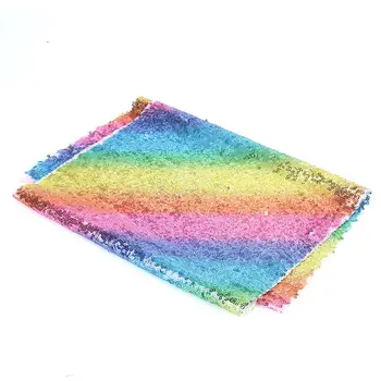 

Rainbow Polyester Fiber Table Cover Table Runner Novel Beautiful Decorate Bling Kitchen Tableware Tablecloth Glittering Dinner