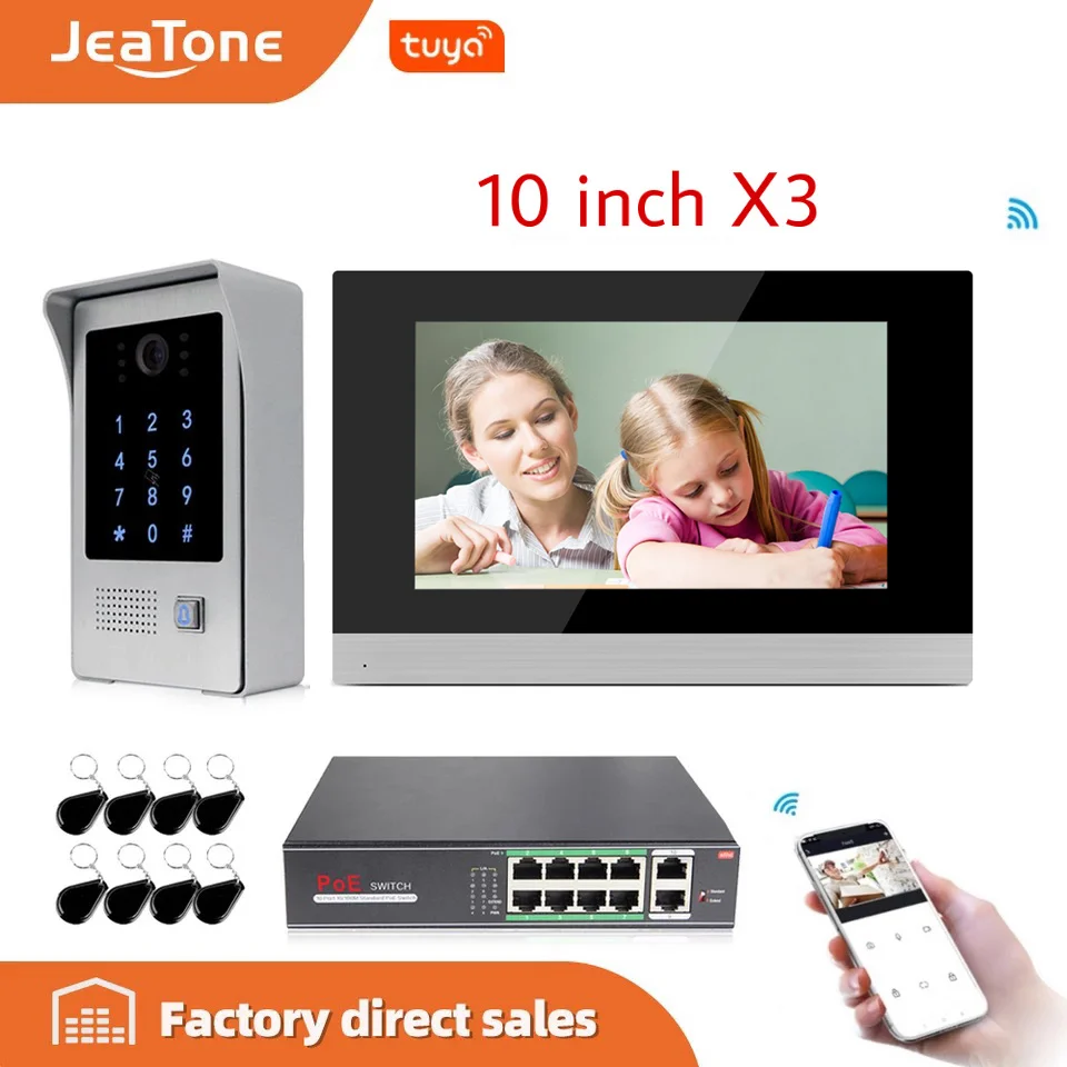 10-inch-WIFI-IP-Video-Door-Phone-Intercom-Door-Bell-Villa-Building-Access-Control-System-Touch