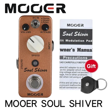 

MOOER Soul Shiver Guitar Pedal 3 Modes Chorus/ Vibrato/ Rotary Multi Modulation Guitar Effect Pedal True Bypass