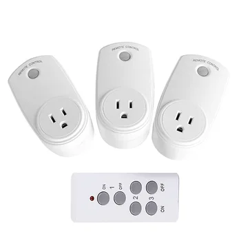 

Universal for Socket Power Outlet 433Mhz Wireless Remote Control Smart Socket Plug for Broadlink RM Pro+ Indoor Home 1 TX To 3 R