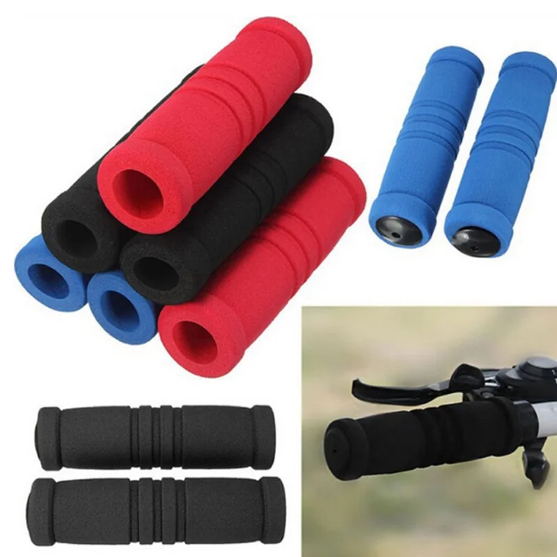 1 Pair Sponge Foam Bicycle Handle Bar Grips Cover for Mountain Riding Road Bike 