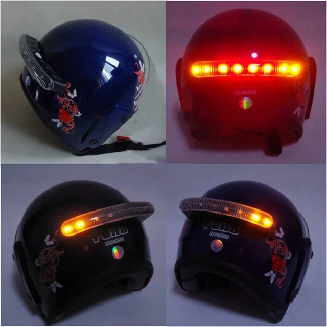 POSSBAY – lumière de stop pour casque de moto, 1 ensemble, sans fil, 8 LED,  clignotant étanche, voyant lumineux, pour Motocross, ATV - AliExpress