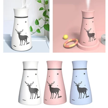 

200MLAir Humidifier White USB Aroma Diffuser With Romantic Lamp Ultrasonic Humidifiers Diffusers