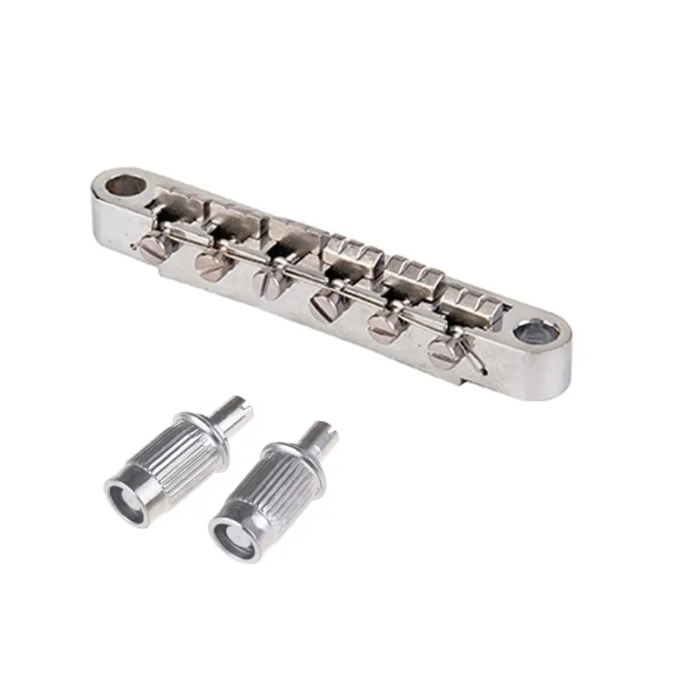 Musiclily 12 струнная гитара ABR-1 Стиль Tune-o-Matic мост и хвостовая часть Набор для Les Paul Стиль гитары, хром
