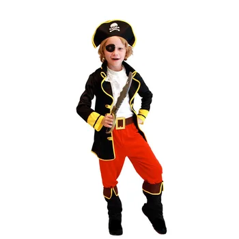 

One-eyed Pirate Halloween Costumes Children's Performance Cosplay Role-playing Suit