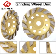 6 polegada 150mm tigela segmento de diamante disco moagem roda abrasiva para concreto mármore terrazzo polimento ferramentas corte acessórios