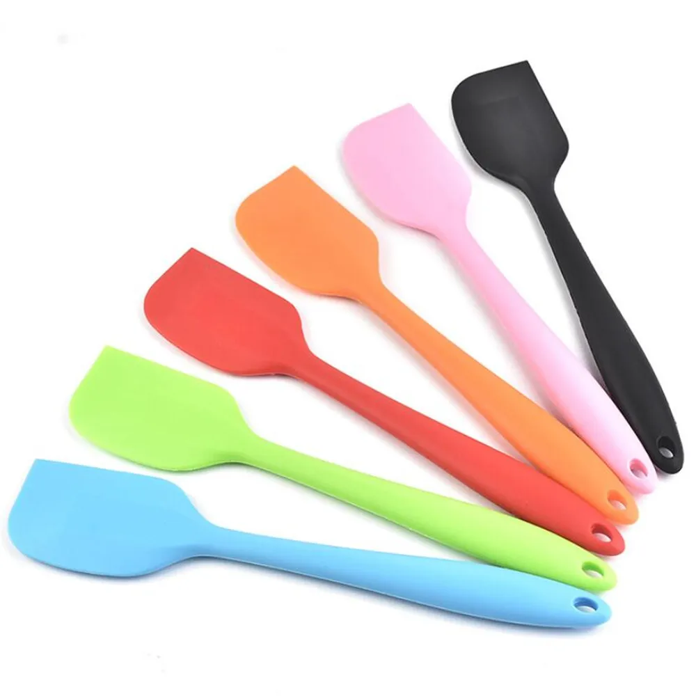 Multicolor Food Grade Non Stick Butter Cooking Silicone Spatula Set Cookie Pastry Scraper Cake Baking Spatula Silicone