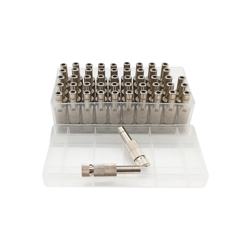 

Low Pressure Misting Quick-connecting Nozzle 0.2-0.6mm Fogging Spray Sprinkler Garden Cooling Sprayer with Filter 20 Pcs