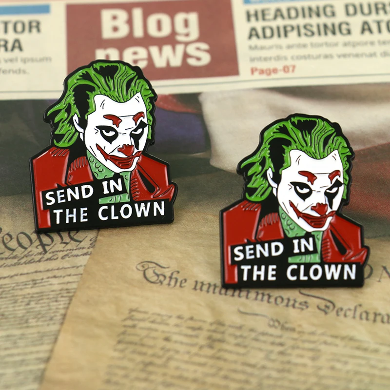 12 шт., булавка moive The Joker, брошь в стиле аниме, эмаль, забавный рюкзак с нашивками, джинсовая одежда, булавки и броши, подарок для женщин, мужчин, фанатов