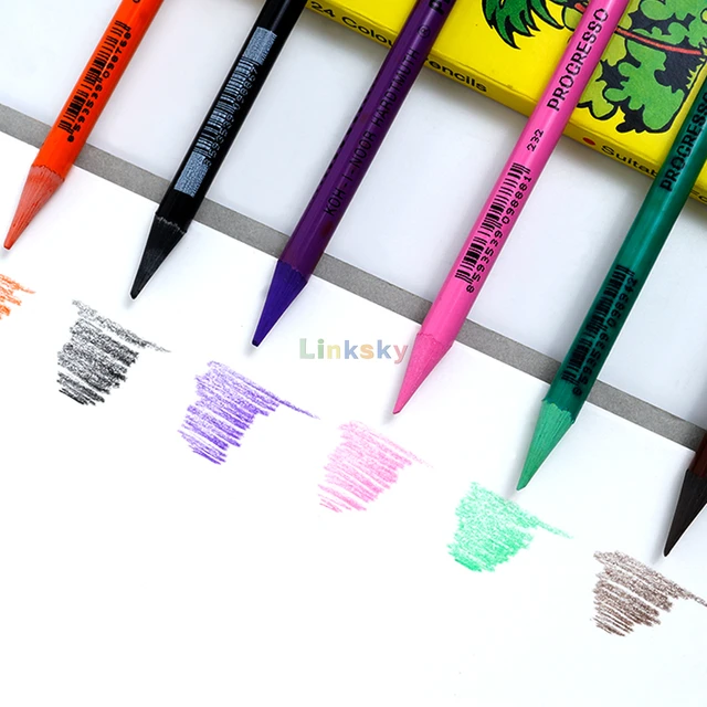 Koh-I-Noor Progresso Woodless Colored Pencils (Set of 12)