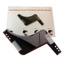 1pcsBeard Barba Homme Shaping Template Shower Salon Beard Shaving Shave Shaping Style Styling Comb Care Brush Tool for The Beard