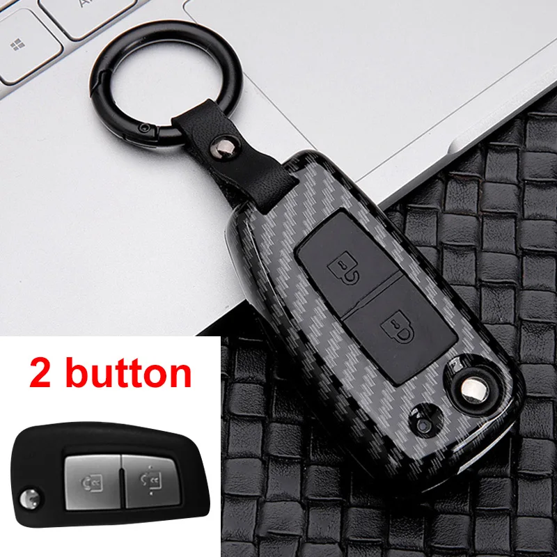 2Button Carbon Black ABS+ Силиконовый чехол ключа дистанционного управления автомобилем чехол для Nissan J11 X-Trail Juke Qashqai Micra Pulsar аксессуары - Название цвета: 2Button Carbon Black