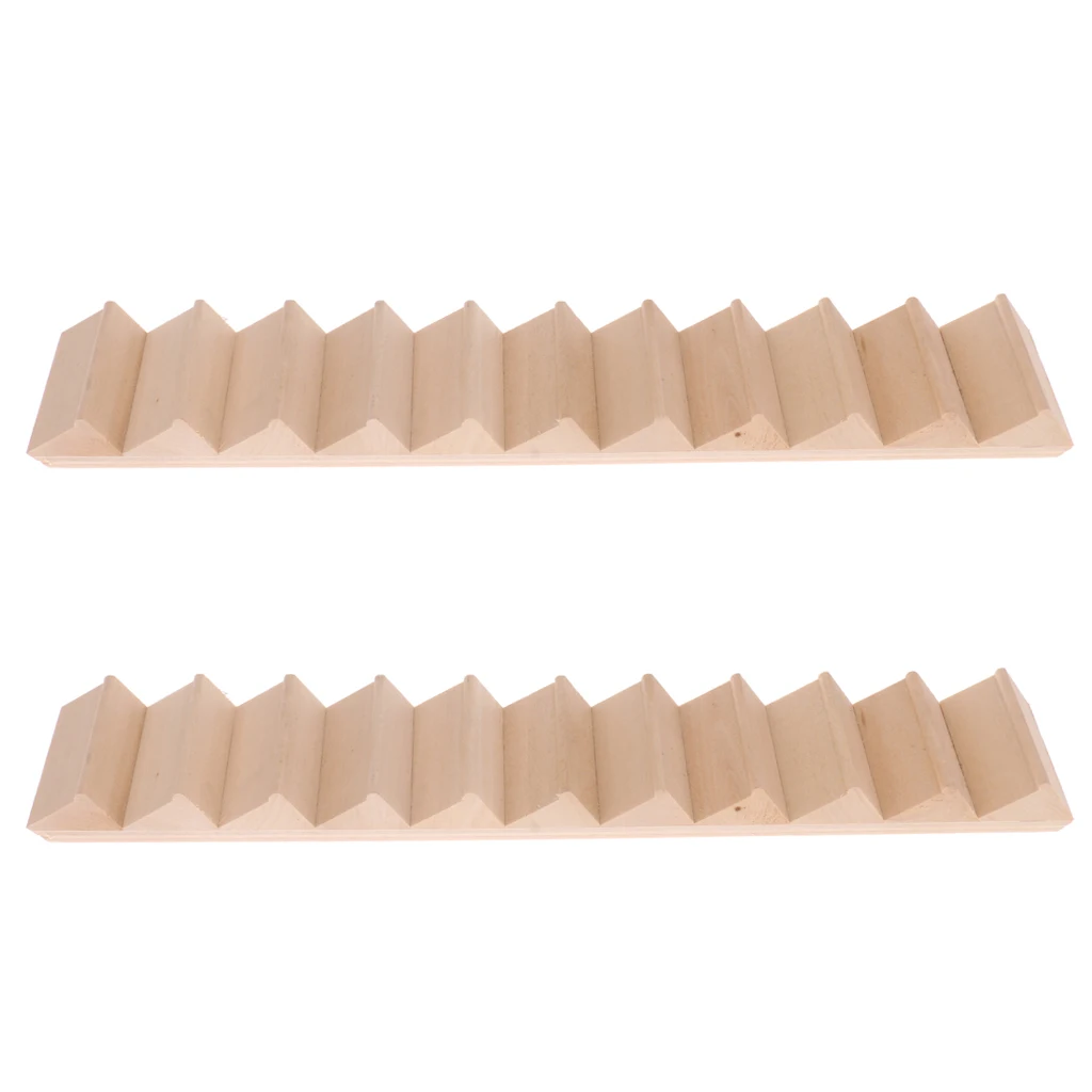 2Pcs 1:12 Dolls House Miniatures Wood Staircase Stair 11-Steps House Building Dollhouse Accessories 2Pcs 1:12 Dolls House Miniatures Wood Staircase Stair 11-Steps House Building Dollhouse Accessories