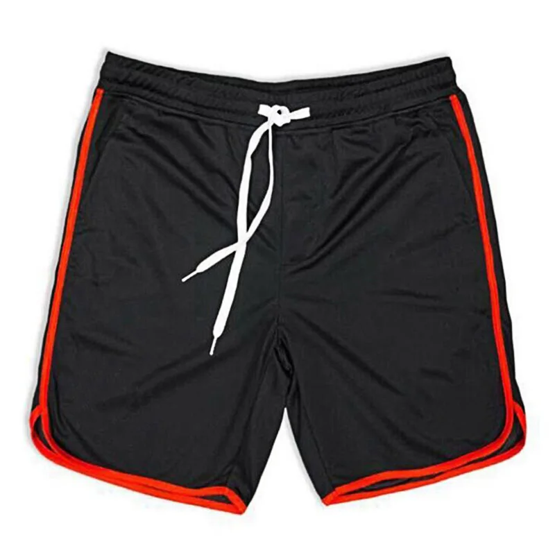 Летние шорты для бега мужские фитнес шорты для спортзала Бодибилдинг тренировки сетки быстросохнущие пляжные шорты Мужская Спортивная одежда штаны