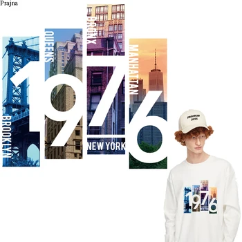 

Prajna Fashion Boy Letter Patch Iron On Heat Transfers Vinyl For Clothing Van Gogh Stickers On Clothes Transfer Thermal Badges