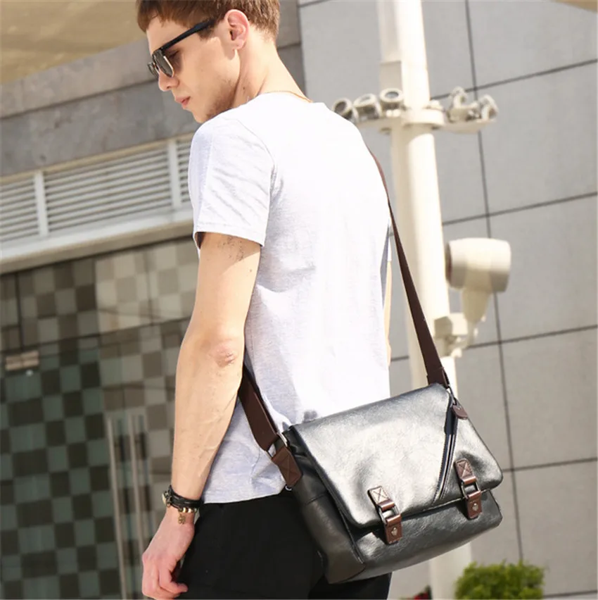 Мужская кожаная Сумка Bolso Hombre Bolsa Masculina