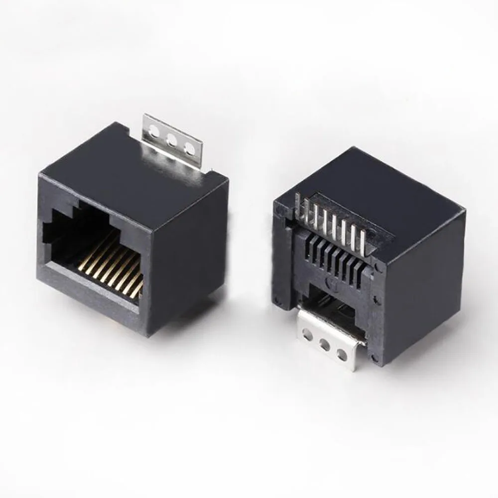 10 шт. RJ45 сетевой разъем сетевой порт Разъем Вертикальный SMT-52E-8P8C термостойкость