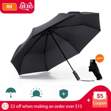 Xiaomi Mijia автоматический Солнечный дождливый Bumbershoot алюминиевый ветрозащитный водонепроницаемый УФ зонтик для мужчин и женщин летний зимний зонт