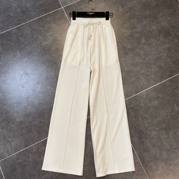 

SHENGPALAE 2020 Summer Fashion Sexy Slim Skinny Short Vest Wide Legs High Waist Casual Pants Two Piece Set Women Outfits SB650