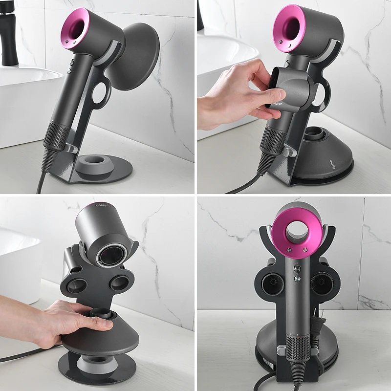 Dyson держатель для сушилки волос настольная алюминиевая сушилка для волос в ванной стойке держатель для хранения волос Органайзер экономит пространство фен вешалка