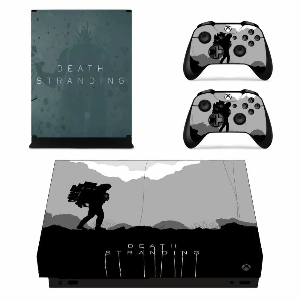 Наклейка на кожу для Xbox One X консоль и 2 контроллера для Xbox One X виниловая наклейка