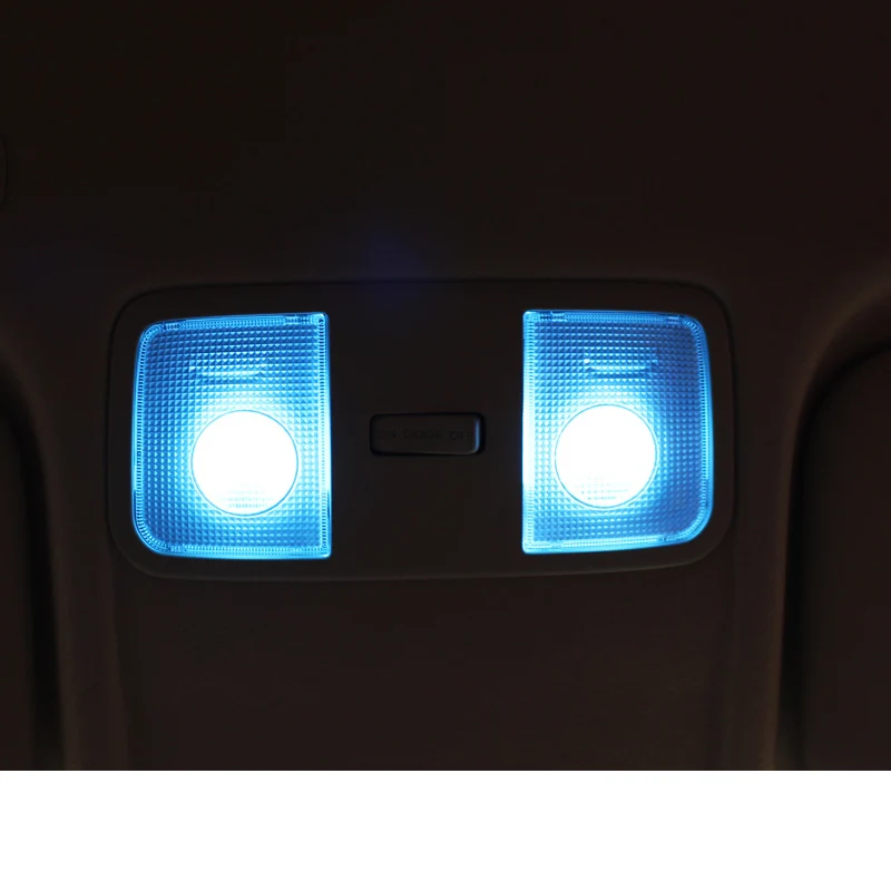 Lsrtw2017 для hyundai Solaris Verna, светильник для чтения на крыше автомобиля, декоративные аксессуары для интерьера - Название цвета: ice blue
