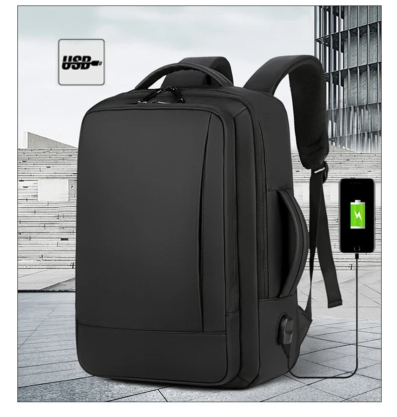 Модный мужской рюкзак Многофункциональный usb зарядка Мужской дорожный рюкзак водонепроницаемая школьная сумка мужская деловая сумка для ноутбука