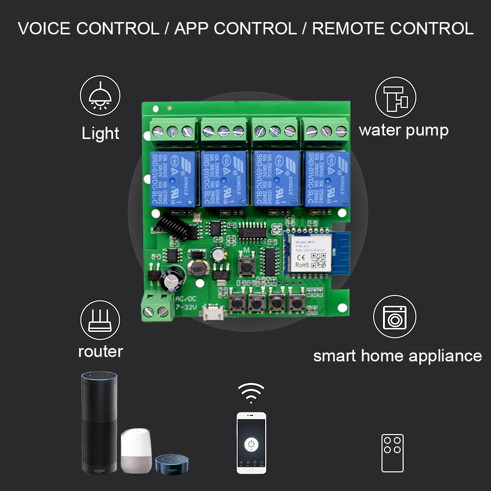 Tuya Smart Remote Control 1 2 4CH