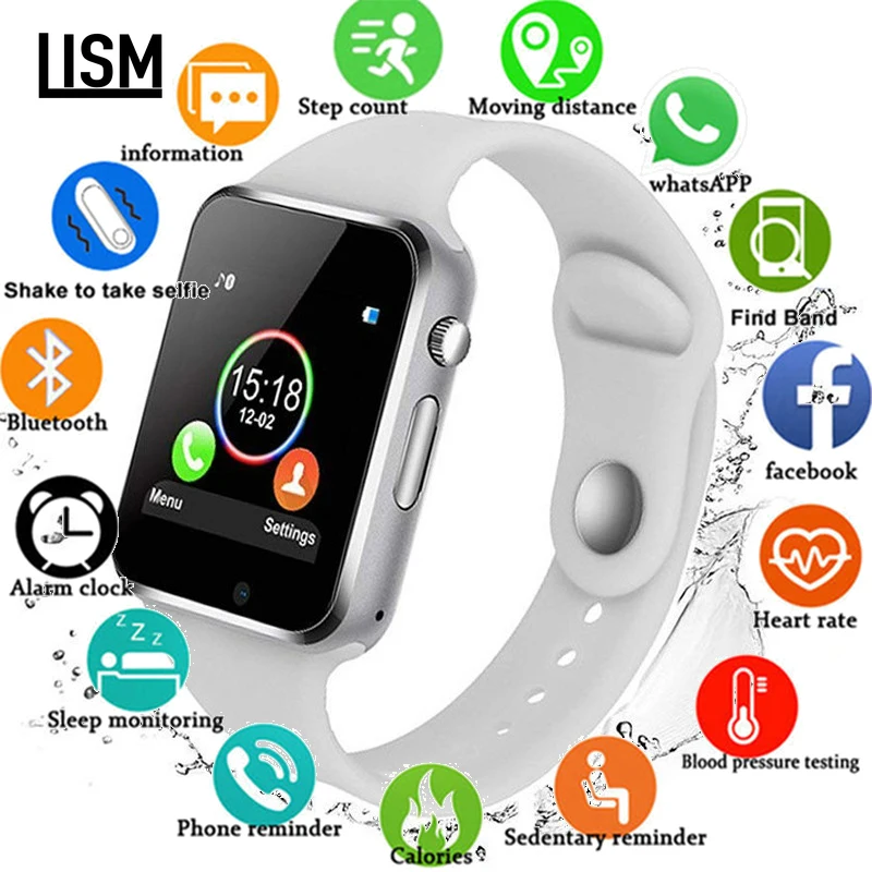 A1 WristWatch Bluetooth Smart Watch Sport Pedometer with SIM Camera Smartwatch For Android Smartphone Russia T15 PK DZ09 Q1 Z60