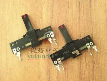 

Total length 35MM handle height 15MM 100K B100K mono vertical vertical slide potentiometer sliding fader adjustment