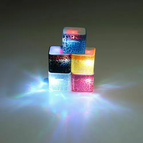 UK Мини светодиодный портативный динамик беспроводной бас TF карта стерео USB MP3