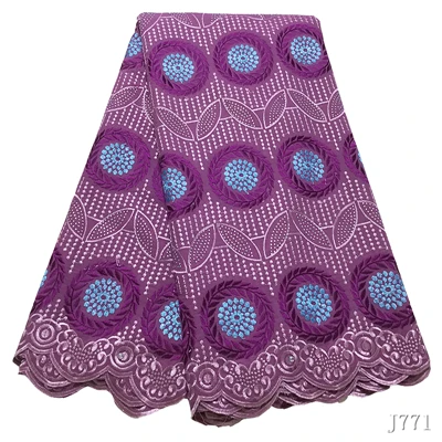 As picture Африканская кружевная ткань Королевский Синий Швейцарский Vole Lace 5 ярдов порошок вышитая польская хлопковая кружевная ткань Женская ткань HA772 - Цвет: As picture