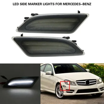 

Waterproof 2pcs 1 Pair Front Bumper Turn Signal Side Marker Lights For BENZ Mercedes W204 C-Class For Mercedes