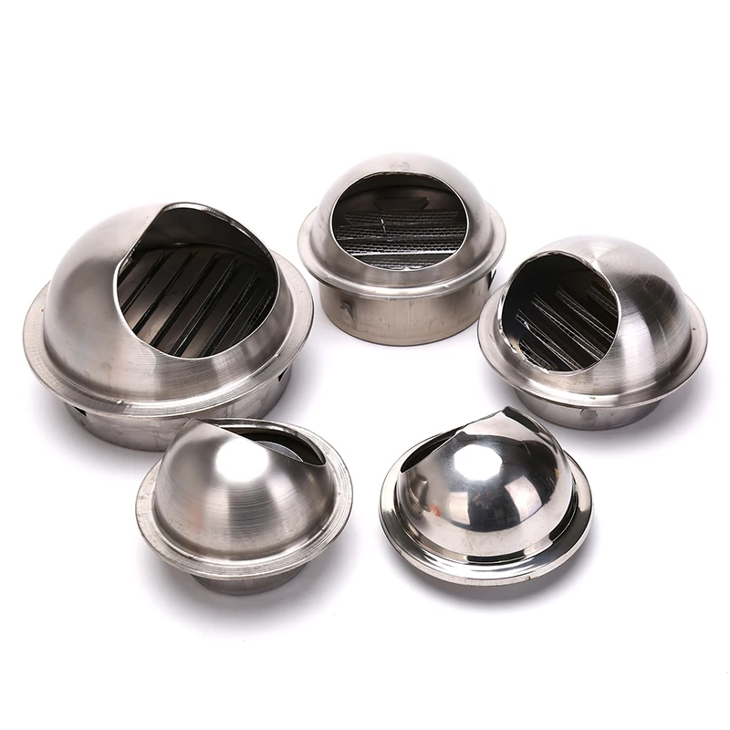 Waterproof Design Stainless Steel Wall Ceiling Air Vent Ducting Ventilation Exhaust Grille Cover Outlet Heating Cooling Vent Cap