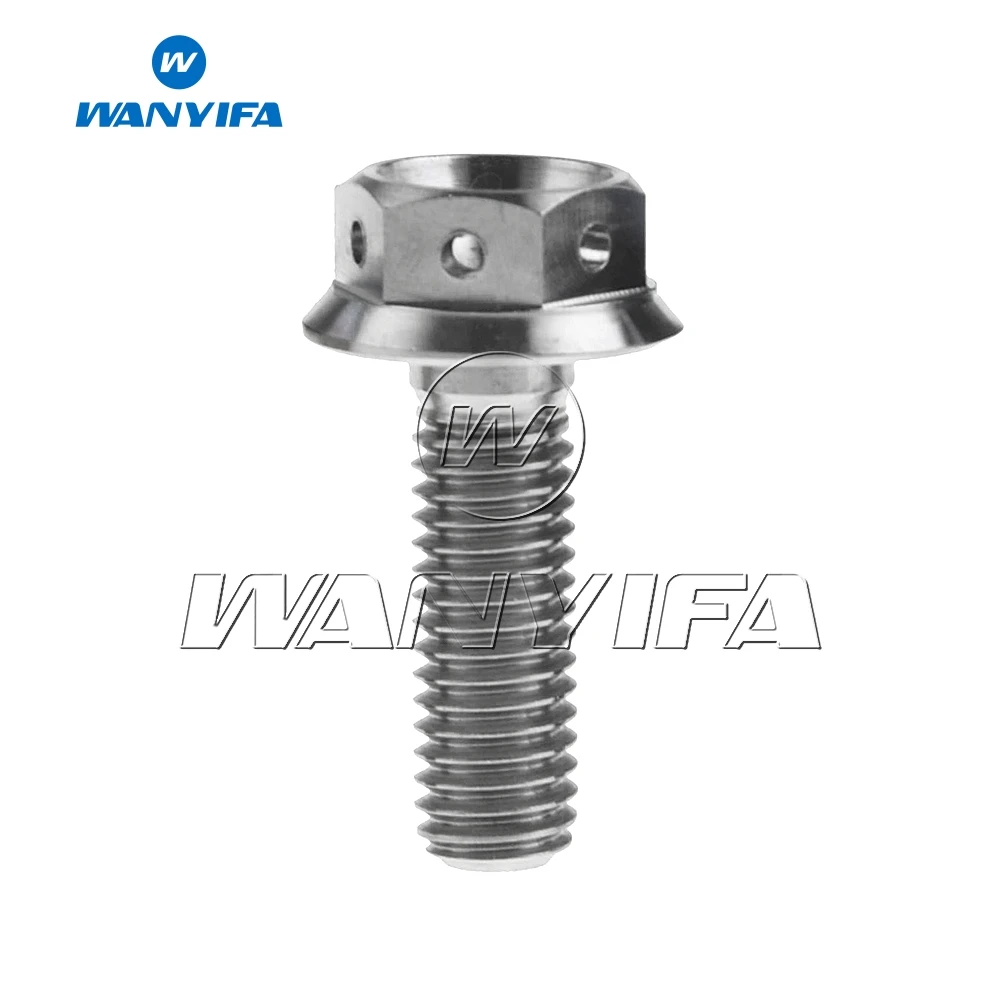 Титановые болты Wanyifa M8 20 25 30 35 40 45 55 мм винты с фланцевой головкой и шестигранным