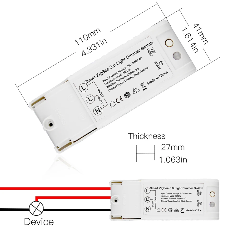 Умный светильник ZigBee 3,0, управление, сделай сам, умный дом, модифицированный переключатель, голосовое управление, работа с Echo Plus Alexa SmartThings - Цвет: 2