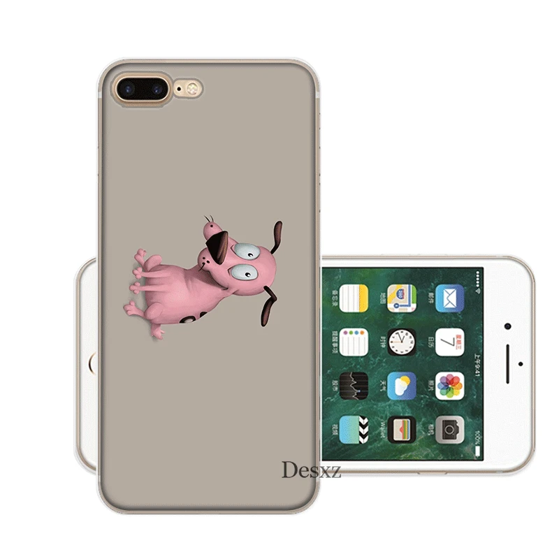 H11 Чехол для мобильного телефона iPhone 11 Pro X XR XS Max 5 5S SE 6 6S 7 8 Plus, Жесткий Чехол, смелая трусливая собака - Color: H11