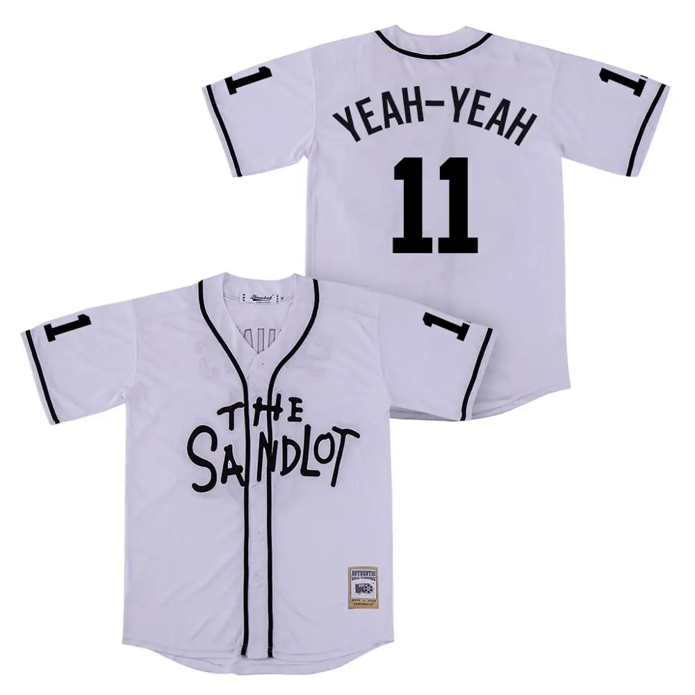 Спортивный костюм из Джерси Sandlot 11 YEAH Цвет Белый Высокое качество оптовая продажа