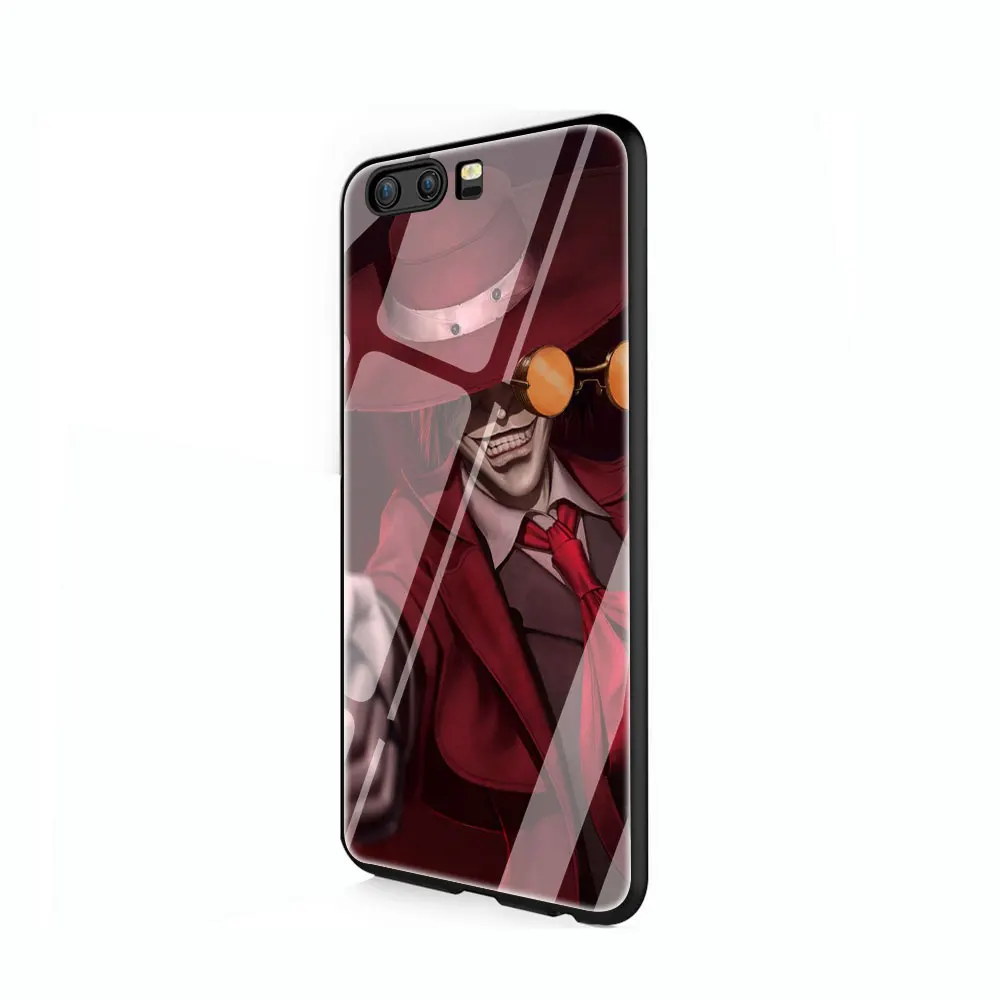 EWAU аниме Хеллсинг Алукард закаленное стекло чехол для телефона huawei mate P 10 20 30 Lite Pro Y9 Honor 8X 7A - Цвет: G5