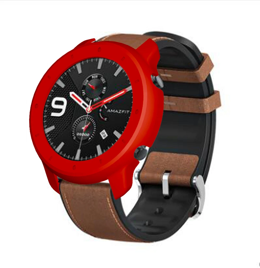 Защитный чехол для Xiaomi Amazfit Gtr 47 мм средство защиты ПК Рамка для Xiaomi Gtr часы Защита оболочки аксессуары ремешок