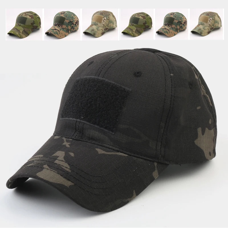 

Outdoor Sport Tactical Military Caps Camouflage Hat Adjustable Baseball Cap Fishing Trucker Cycling Caps For Men Adult