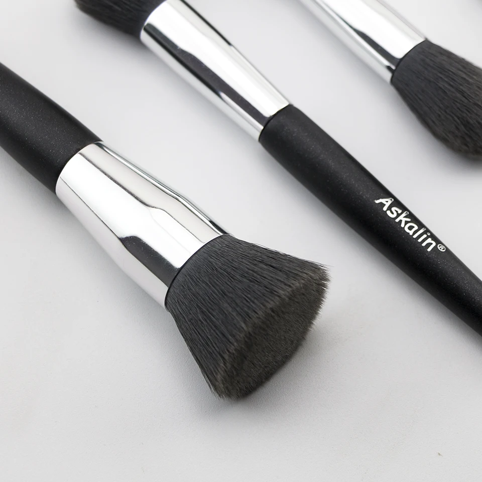 Askalin классический матово серый синтетический набор кисточек для макияжа глаз