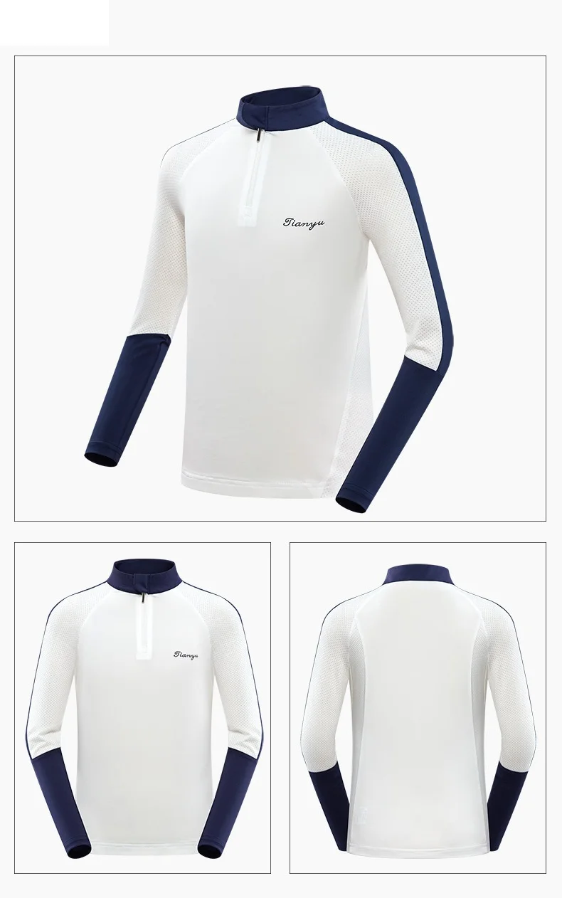 Детские футболки с длинными рукавами для гольфа; дышащие спортивные футболки для гольфа для мальчиков и девочек; Спортивная одежда на молнии для подростков; D0855