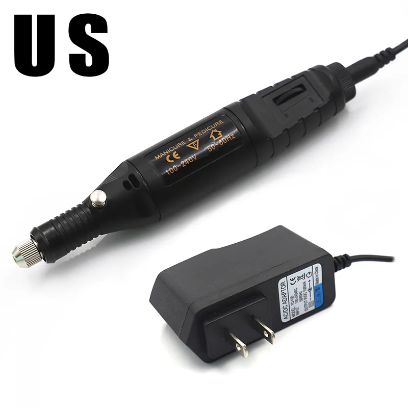 US Electric Grinder Кожа Инструмент край электрическая полировка Slicker плоская/заостренная головка сандалового дерева Кожа ремесло DIY Инструменты для вырезания края Полировщик Slicker - Цвет: US Electric Grinder