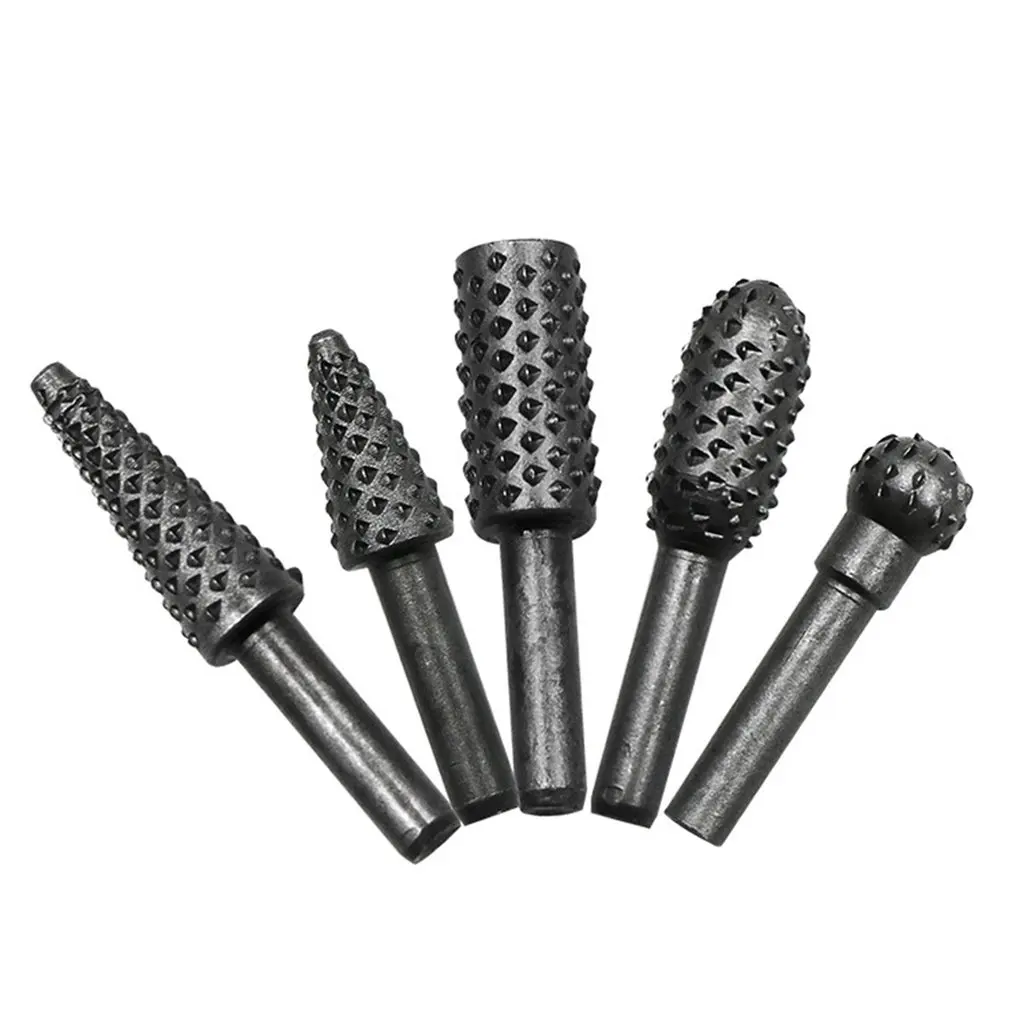 Rotary Tools 6MM Shank Rotary File Rasp Carbide Burrs Woodworking Set