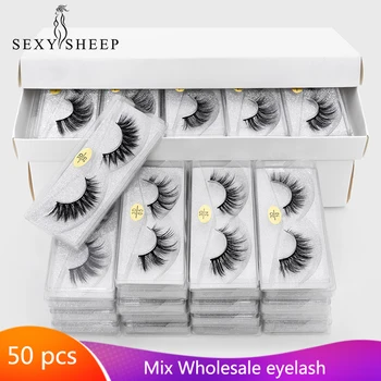 

Wholesale Eyelashes high quality Mink Lashes Natural faux Mink Eyelashes Wholesale False Eyelashes Makeup False Lashes In Bulk